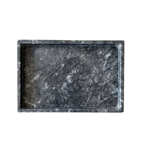 MARBLE SERVING TRAY (BLACK)